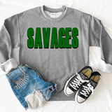 Savages Unisex Shadow Team Black and White DTF Print