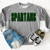 Spartans Unisex Shadow Team Black and White DTF Print