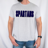 Spartans Unisex Shadow Team Black and White DTF Print