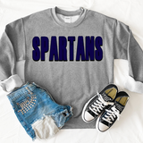 Spartans Unisex Shadow Team Black and White DTF Print