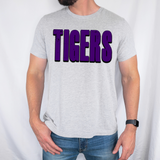 Tigers Unisex Shadow Team Black and White DTF Print