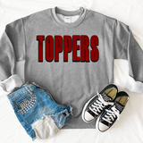 Toppers Unisex Shadow Team Black and White DTF Print