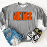 Vikings Unisex Shadow Team Black and White DTF Print