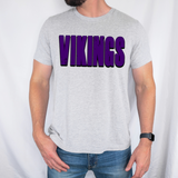 Vikings Unisex Shadow Team Black and White DTF Print