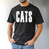 Cats Unisex Shadow Team Black and White DTF Print