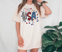 Fireworks USA Faux Glitter DTF Print