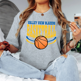 Valley View Blazers Basketball DTF Print