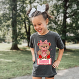 Valentine Bear Name Plate DTF Print