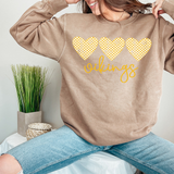 Vikings Checker Heart Trio DTF Print