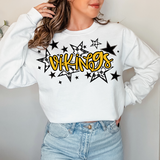 Vikings Retro Star DTF Print
