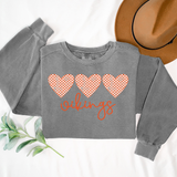 Vikings Checker Heart Trio DTF Print