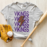 Vikings Baseball Bolt DTF Print