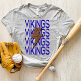Vikings Baseball Bolt DTF Print