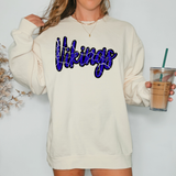 Vikings Crackle Cursive Teams DTF Print