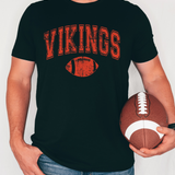 Vikings Football Arch Distressed DTF Print