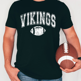 Vikings Football Arch Distressed DTF Print