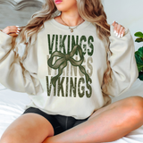 Vikings Matching Stacked Camo Greens DTF Print