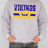Vikings Wrestling Grunge DTF Print