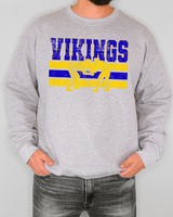 Vikings Wrestling Grunge DTF Print