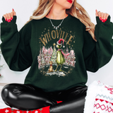 Vintage Whoville Grinch Max Glitter Effect DTF Print