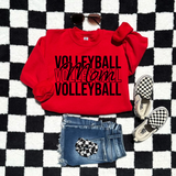 Volleyball Repeat Mom DTF Print
