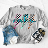 Vols Retro Bolt Checker Teams Neon Outline DTF Print