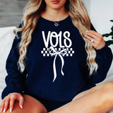 Vols Simple Bow Checker DTF Print