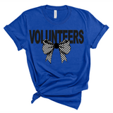 Volunteers Coquette Checker Bow DTF Print
