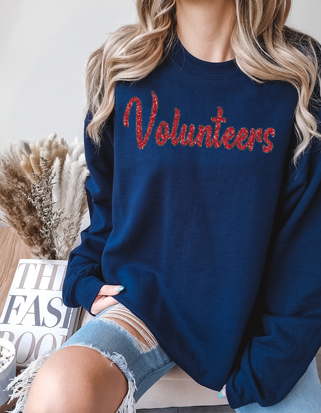 Volunteers Glitter Effect DTF Print