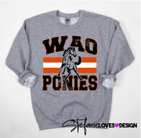 Classic Hometown WAO Ponies DTF Print