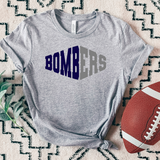 Bombers Warped Two Color Game Day DTF Print