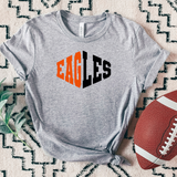 Eagles Warped Two Color Game Day DTF Print