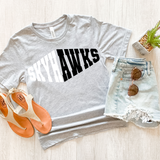 Skyhawks Warped Two Color Game Day DTF Print