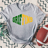 Griffins Warped Two Color Game Day DTF Print