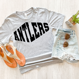 Antlers Warped Two Color Game Day DTF Print
