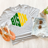 Bison Warped Two Color Game Day DTF Print