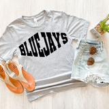 Bluejays Warped Two Color Game Day DTF Print