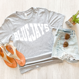 Bluejays Warped Two Color Game Day DTF Print