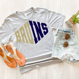 Bruins Warped Two Color Game Day DTF Print