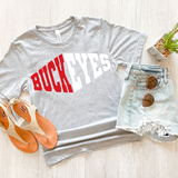 Buckeyes Warped Two Color Game Day DTF Print
