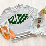 Bulldogs Warped Two Color Game Day DTF Print