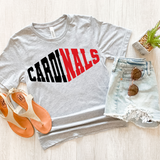 Cardinals Warped Two Color Game Day DTF Print