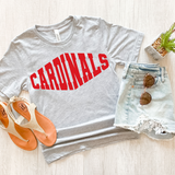 Cardinals Warped Two Color Game Day DTF Print