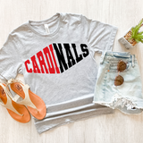 Cardinals Warped Two Color Game Day DTF Print