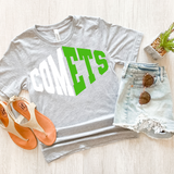 Comets Warped Two Color Game Day DTF Print