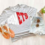 Comets Warped Two Color Game Day DTF Print