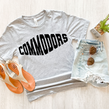 Commodors Warped Two Color Game Day DTF Print