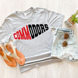 Commodors Warped Two Color Game Day DTF Print