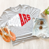 Cougars Warped Two Color Game Day DTF Print