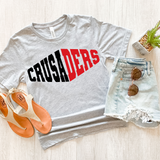 Crusaders Warped Two Color Game Day DTF Print